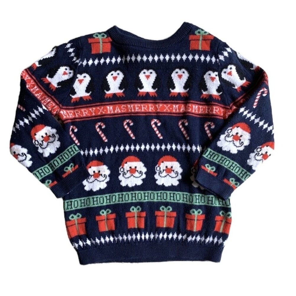H&M Christmas Fairisle Pullover Sweater Size 9-12 Months